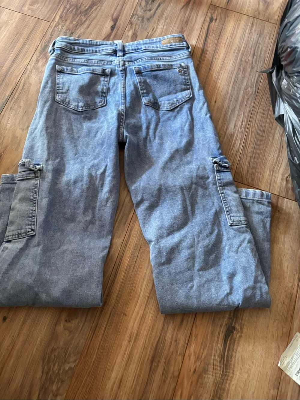 Justice Light Blue Cargo Denim Jeans for Kids